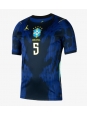 Moške Nogometnih dresov Brazilija Casemiro #5 Gostujoči SP 2026 Kratki rokavi Moške Nogometnih dresov Brazilija Casemiro #5 Gostujoči SP 2026 Kratki rokavi